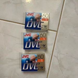 JVC Digital Video Cassette Mini DV SP 60 Minutes LP 90 Minutes Set of 3